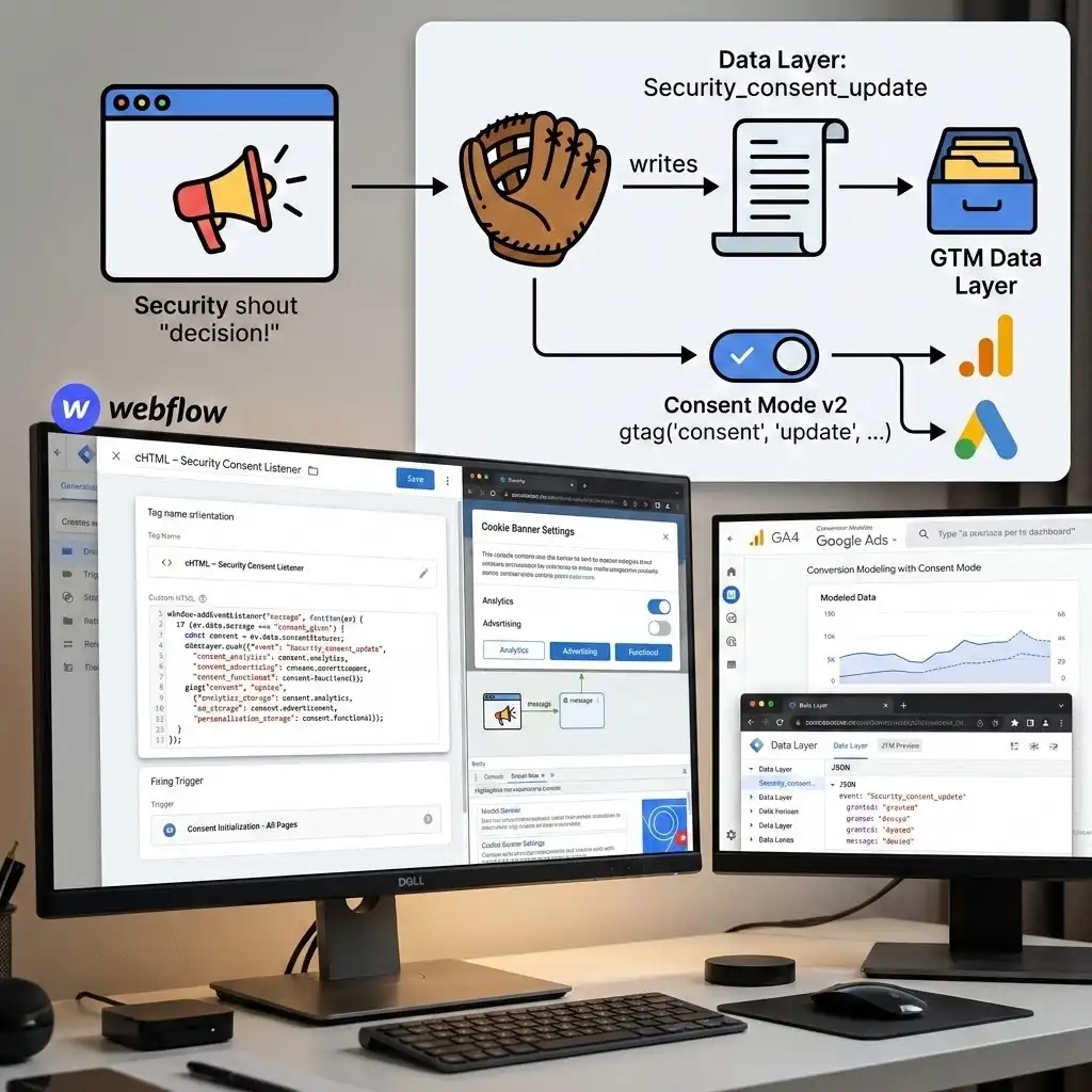 Connect Security to Google Tag Manager (Listener + Data Layer)