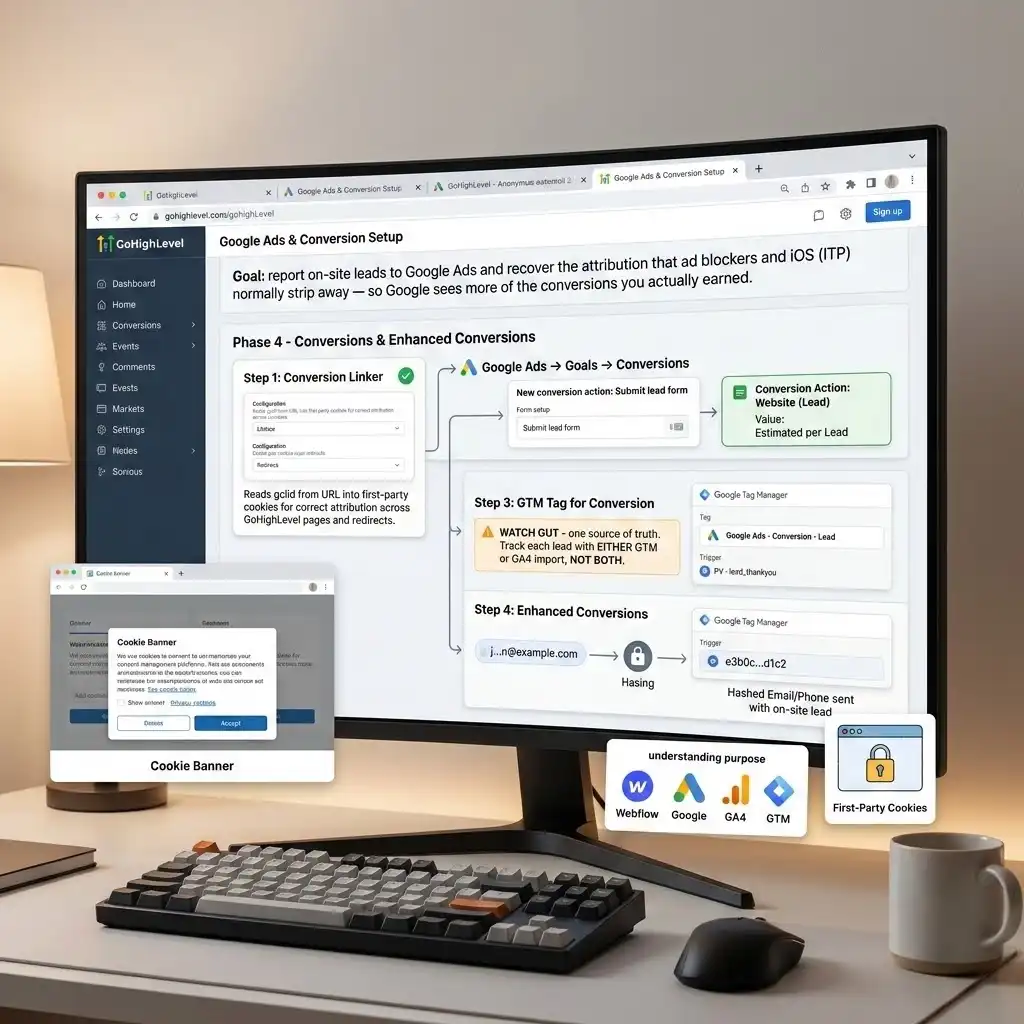 Google Ads Conversions + Enhanced Conversions for Leads